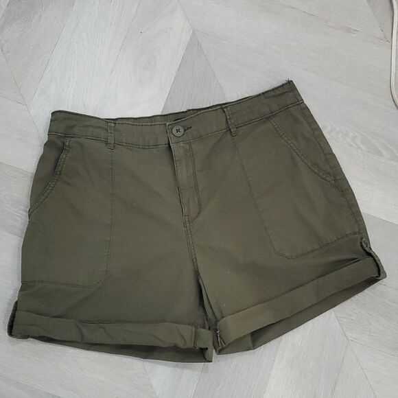 Social Standard by Sanctuary Women's Hero Utility Short Olive Green Size XL - Picture 1 of 5